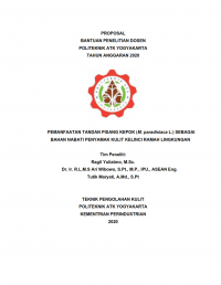 Image of Pemanfaatan Tandan Pisang Kepok (M. paradisiaca L.) Sebagai Bahan Nabati Penyamak Kulit Kelinci Ramah Lingkungan