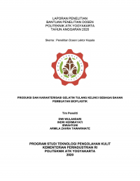 Image of Produksi Dan Karakterisasi Gelatin Tulang Kelinci Sebagai Bahan Pembuatan Bioplastik