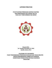 Image of Studi Pelapisan Permukaan (Surface Coating) Dan Karakterisasi Fisis Lapisan Tipis Tio2 Pada Kulit Finish Berbasis Swa Bersih
