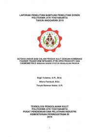 Image of Deteksi Unsur Babi Dalam Produk Kulit Dengan Kombinasi Fourier Transform Infrared (FTIR) Spectroscopy Dan Chemometrics Sebagai Dasar Status Kehalalan Produk